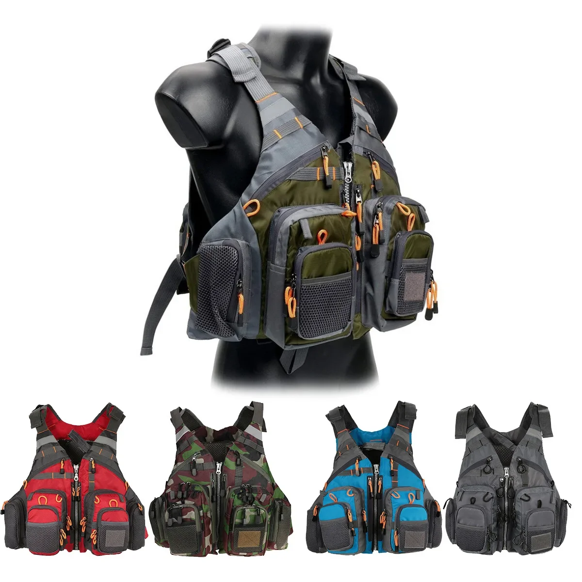 Adjustable Fishing Vest Breath - Fishing Jacket Waterproof ulasan dan harga