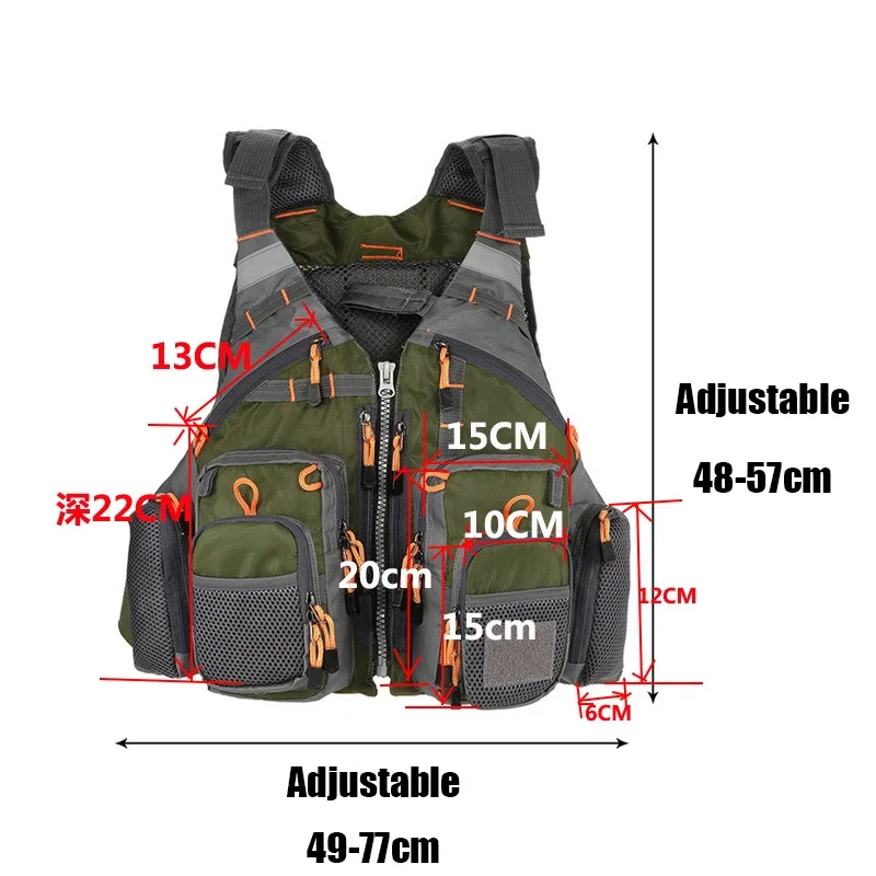Adjustable Fishing Vest Breath - Fishing Jacket Waterproof ulasan dan harga