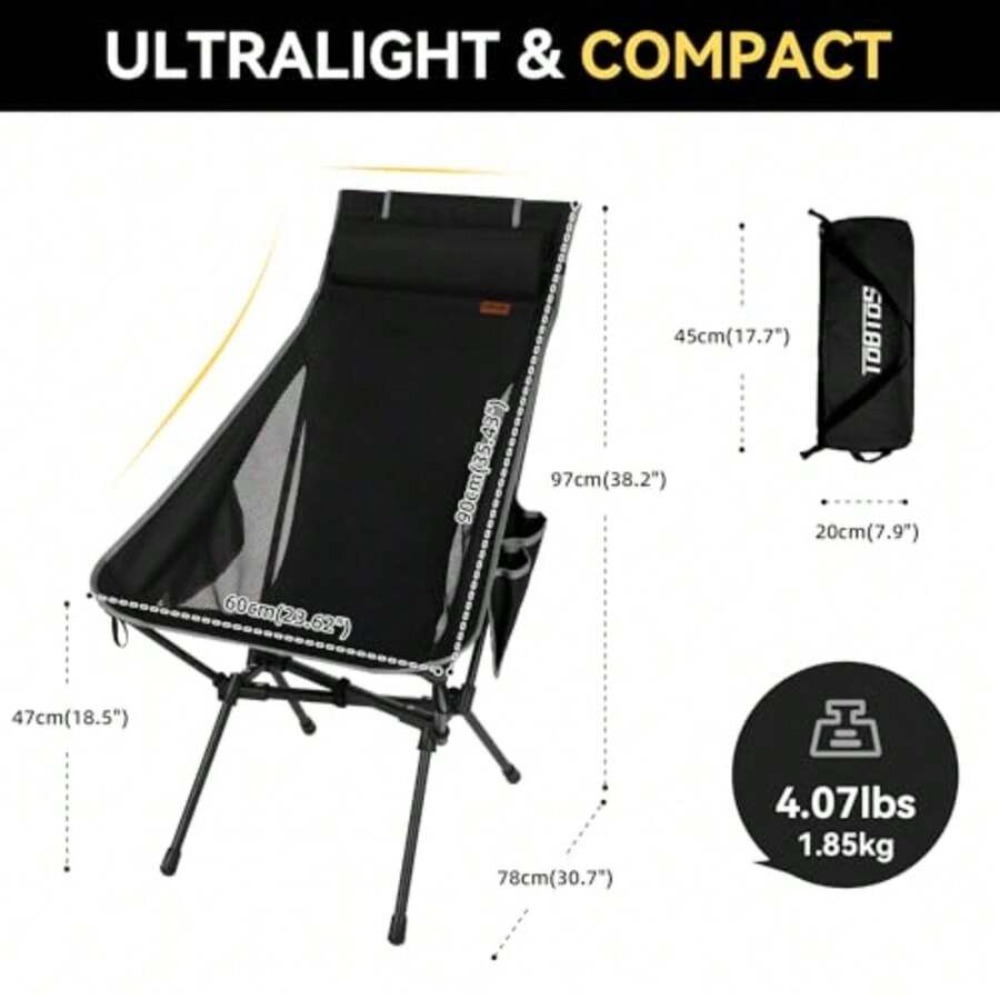 Ultralight Folding Camping Cha - Fishing Backpack ulasan dan harga