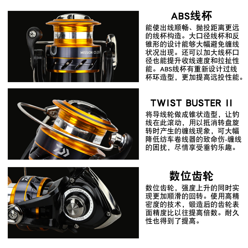 DAIWA MISSION CS Fishing Reel  - Daiwa Reel Bg ulasan dan harga